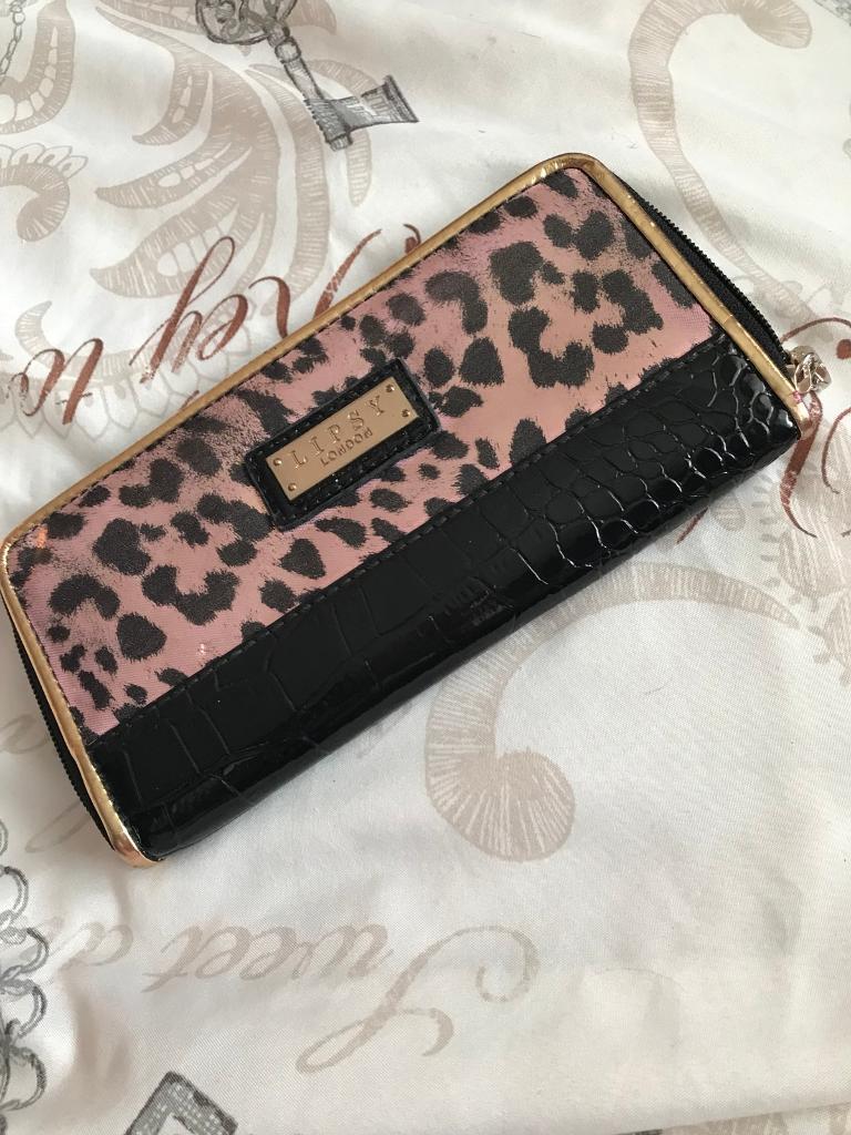lipsy leopard print purse